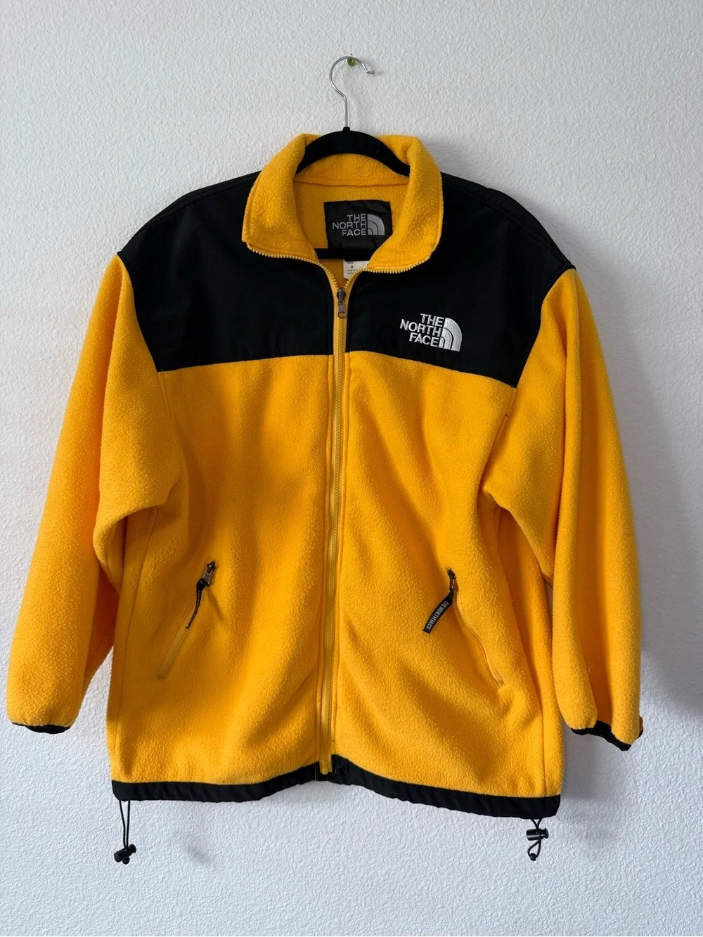 The North Face Black & Yellow Zip Fleece Jacket Size M.  M1